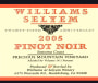 Williams Selyem Precious Mountain Vineyard Pinot Noir 2005 Front Label