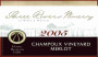 Three Rivers Champoux Vineyard Merlot 2005 Front Label