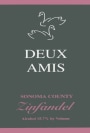 Deux Amis Zinfandel 2009  Front Label