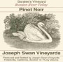 Joseph Swan Saralee's Vineyard Pinot Noir 2003 Front Label