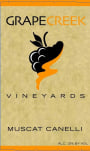 Grape Creek Vineyard Muscat Canelli 2009 Front Label