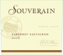 Chateau Souverain North Coast Cabernet Sauvignon 2008  Front Label