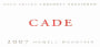 CADE Howell Mountain Cabernet Sauvignon 2007 Front Label