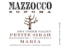 Mazzocco Maria Petite Sirah 2012 Front Label