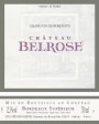 Chateau Belrose Bordeaux Superieur 2003 Front Label