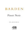 Barden Sta. Rta Hills Pinot Noir 2014 Front Label