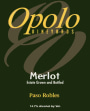 Opolo Paso Robles Merlot 2002  Front Label