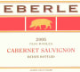 Eberle Estate Cabernet Sauvignon 2005  Front Label