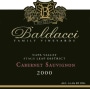 Baldacci Family Vineyards Stags Leap District Cabernet Sauvignon 2000 Front Label