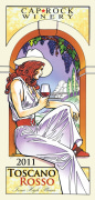 Cap Rock Winery Toscano Rosso 2011 Front Label