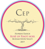 Cep Hopkins Ranch Rose 2019  Front Label