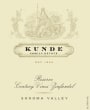 Kunde Century Vines Zinfandel 2009 Front Label