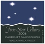 Five Star Cellars Cabernet Sauvignon 2006 Front Label