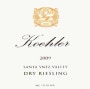 Koehler Winery Dry Riesling 2009 Front Label