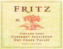 Fritz Cabernet Sauvignon 2007  Front Label