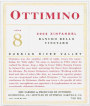 Ottimino Ranch Bello Zinfandel 2002  Front Label