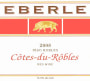 Eberle Cotes-du-Robles Rouge 2008  Front Label