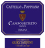 Conte Ferdinando Guicciardini Castello di Poppiano Camposegreto Viognier Vino da Tavola 2019  Front Label