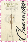 Chacewater Winery Sauvignon Blanc 2013 Front Label