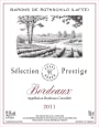Barons de Rothschild Selection Prestige 2011  Front Label