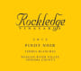 Rockledge Vineyards Terres Blanches Pinot Noir 2012  Front Label