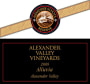 Alexander Valley Vineyards Alexander School Reserve Alluvia 2009 Front Label
