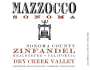 Mazzocco Dry Creek Zinfandel 2009 Front Label