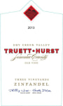 Truett Hurst Three Vineyards Old Vine Zinfandel 2013  Front Label