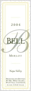 Bell Wine Cellars Merlot 2004 Front Label