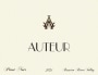 Auteur Wines Pinot Noir 2021  Front Label