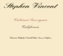 Stephen Vincent Cabernet Sauvignon 2005  Front Label