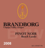 Brandborg Cellars Bench Lands Pinot Noir 2008  Front Label