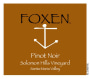 Foxen Solomon Hills Vineyard Pinot Noir 2015  Front Label
