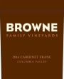 Browne Family Vineyards Cabernet Franc 2014 Front Label