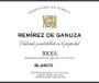 Remirez de Ganuza Blanco 2014  Front Label