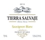 Tierra Salvaje Sauvignon Blanc 2015  Front Label