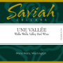 Saviah Une Vallee Red 2007 Front Label