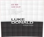 Luke Donald Collection LDC Red 2012  Front Label