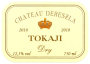 Chateau Dereszla Tokaji Dry 2018  Front Label