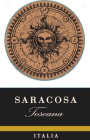 Saracosa Toscana Rosso 2015  Front Label