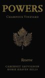 Powers Champoux Vineyard Reserve Cabernet Sauvignon 2010  Front Label