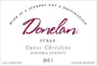 Donelan Cuvee Christine Syrah 2011 Front Label