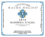 Mauro Molino Barbera d'Alba 2018  Front Label