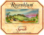 Rosenblum Cellars Vintner's Cuvee Syrah 2006  Front Label
