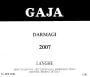 Gaja Darmagi (1.5 Liter Magnum) 2007  Front Label