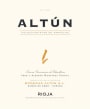 Bodegas Altun Crianza 2018  Front Label
