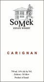 Somek Estate Winery Carignan 2014  Front Label