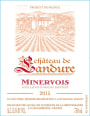Chateau de Landure Minervois 2015  Front Label