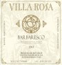 Vallebelbo Barbaresco Villa Rosa 2013  Front Label