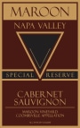 Maroon Special Reserve Cabernet Sauvignon 2014  Front Label